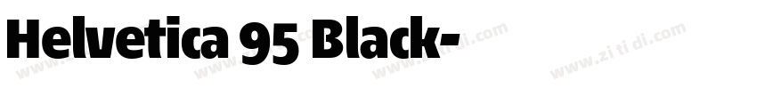 Helvetica 95 Black字体转换